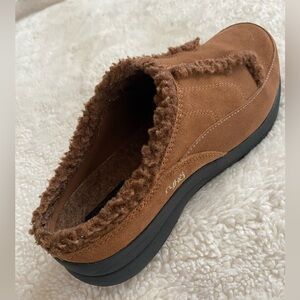 Ryka Nitracel Brown Suede Torrey Slip On Mules 8.5